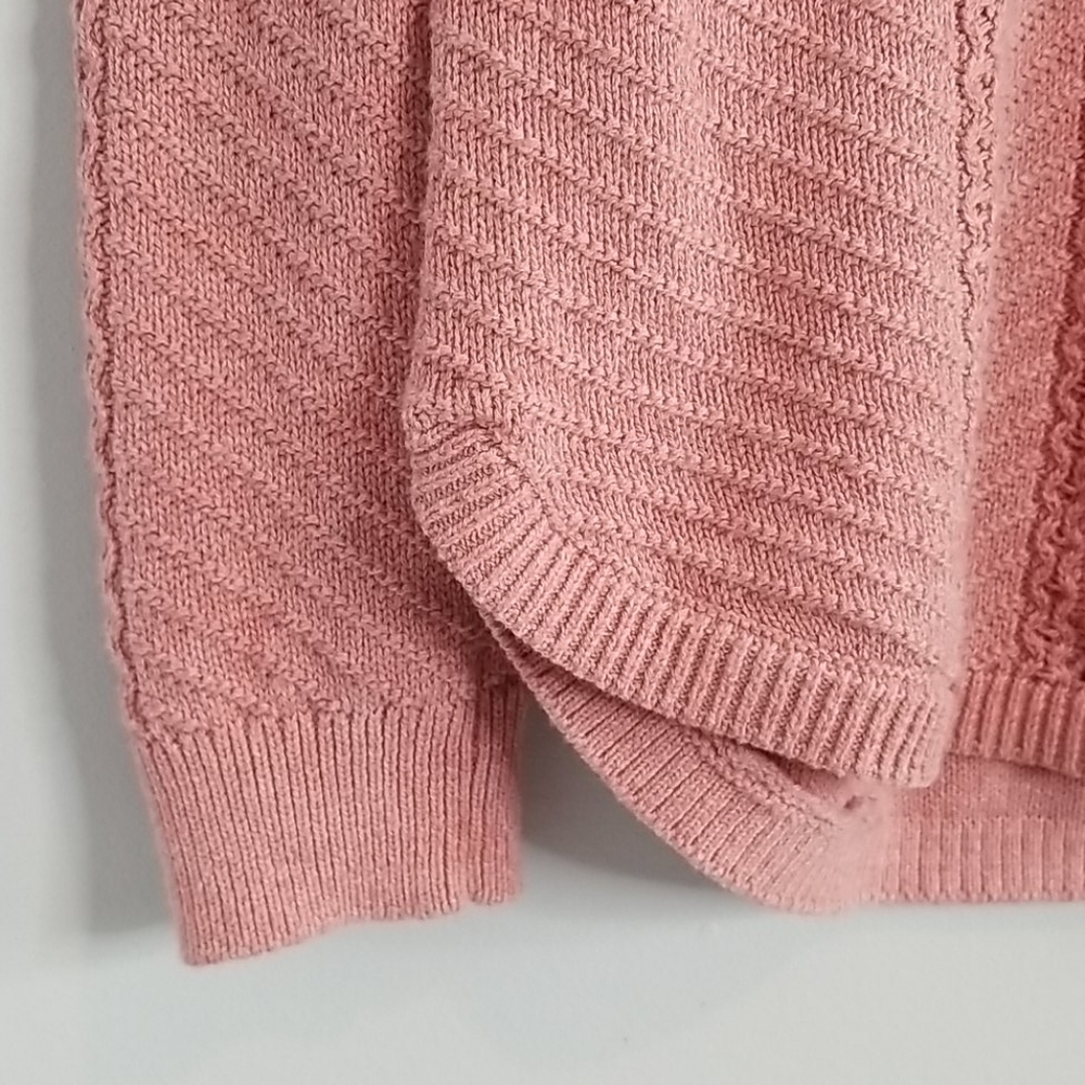 Sonoma Mauve Pink V-Neck Sweater Medium - Picture 4 of 9